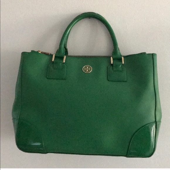 Tory Burch Handbags - COPY - Tory Burch Bag - Kelly Green Saffiano leather